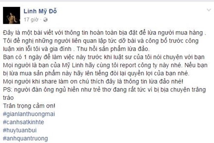 My Linh buc xuc khi bi mao danh de lua dao ban thuoc-Hinh-2